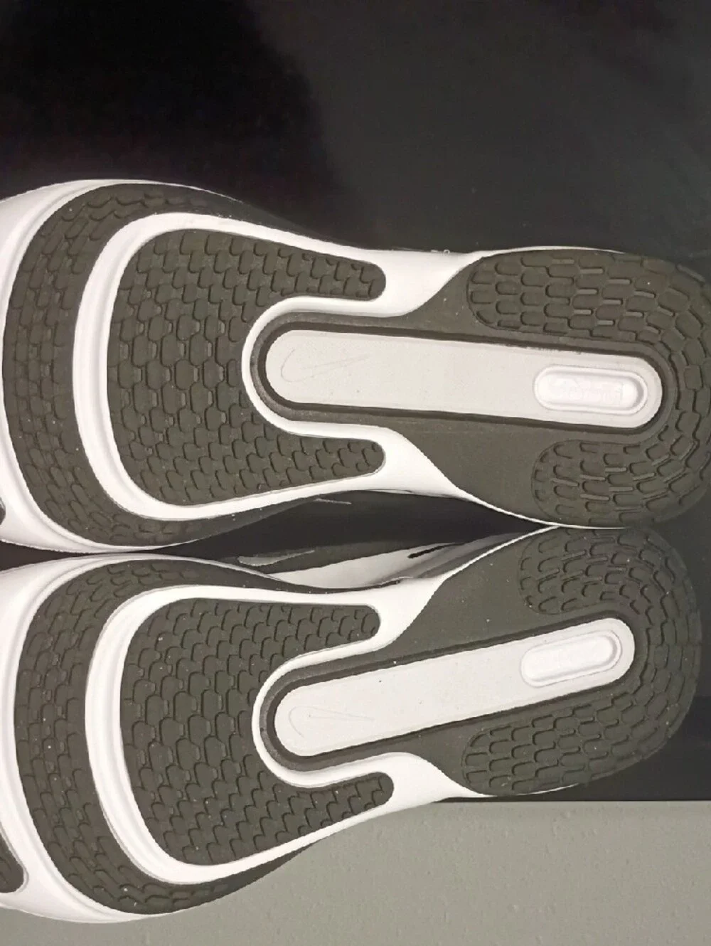 Nike Black and White Air Max-Style Sneakers